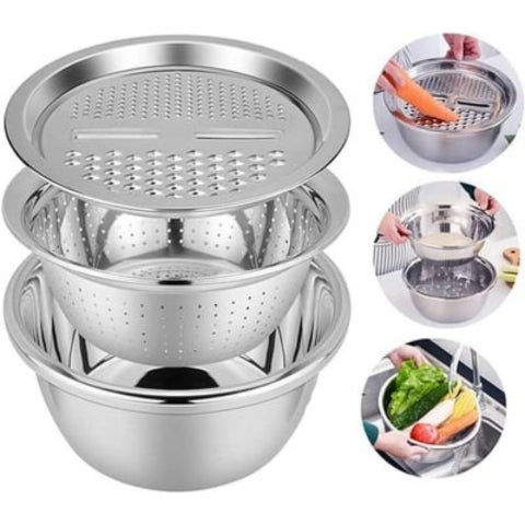 Stornfield Stainless Steel Fine Mesh Strainer Set