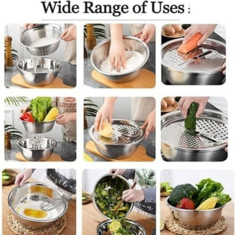 Stornfield Stainless Steel Fine Mesh Strainer Set