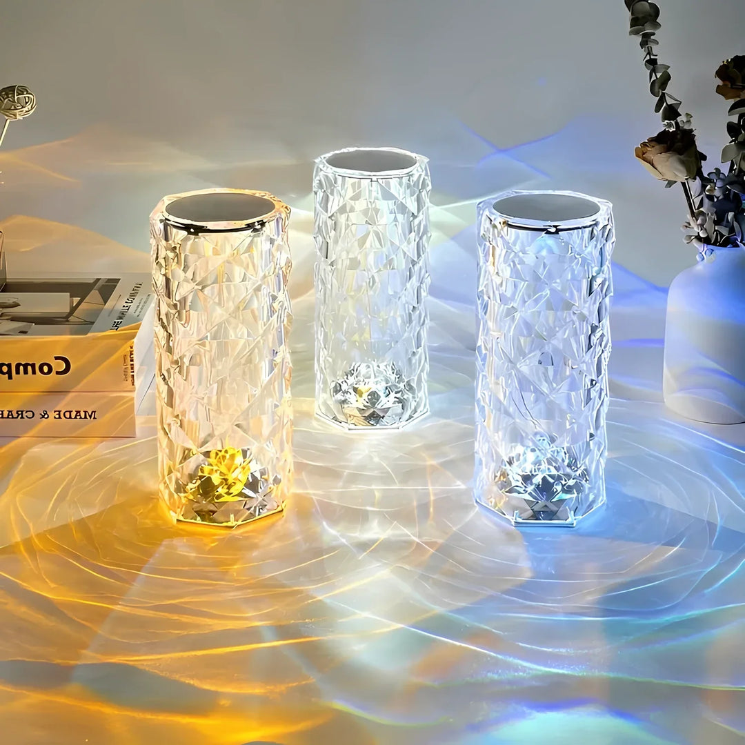 Crystal Table Lamp with Touch Control - Aurora | Stornfield