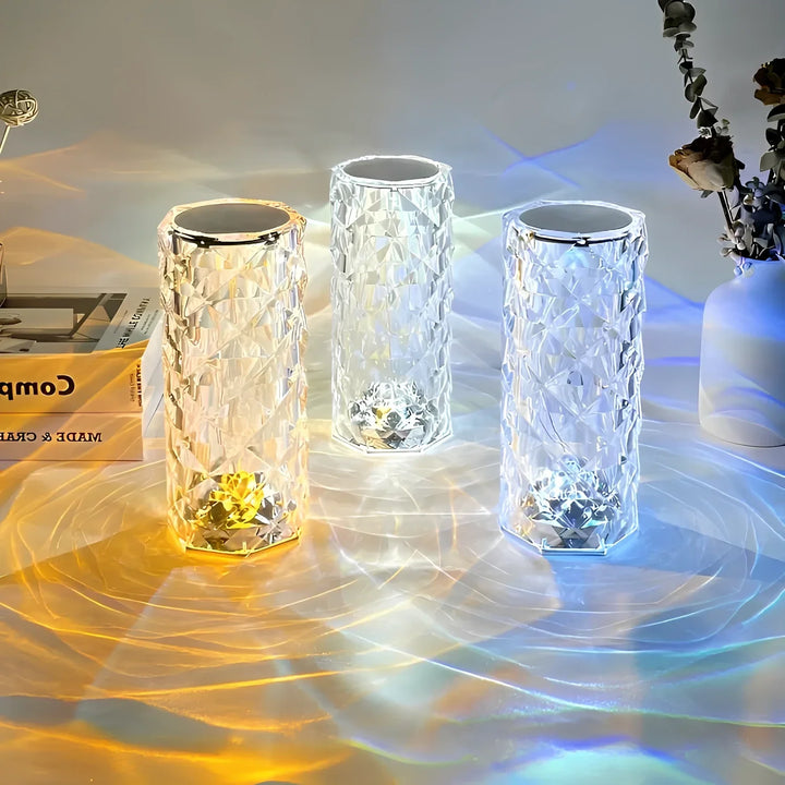 Crystal Table Lamp with Touch Control - Aurora | Stornfield