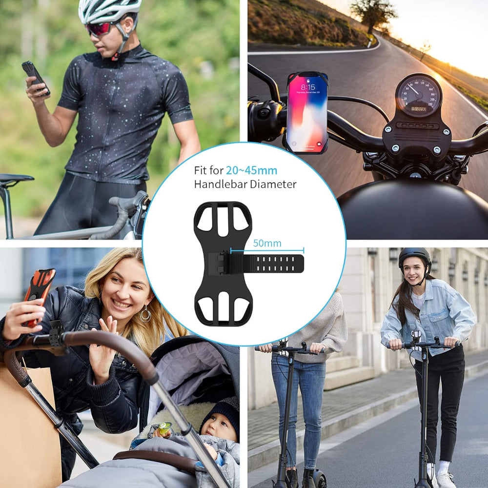 Bicycle phone holder 360° rotatable removable | Stornfield