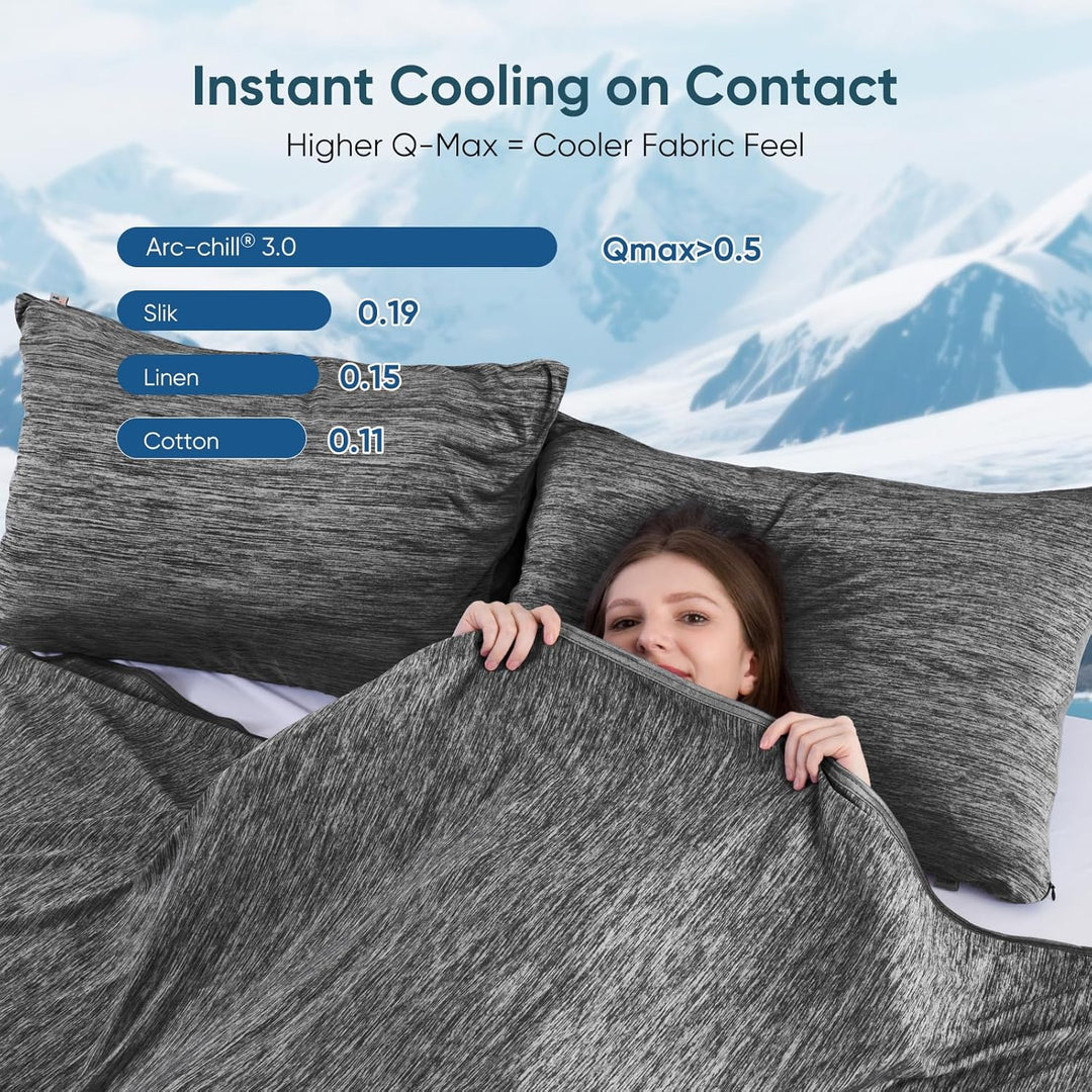 Black Cooling Blanket –  3.0, Q-Max>0.5, Multi-Size Options | Stornfield