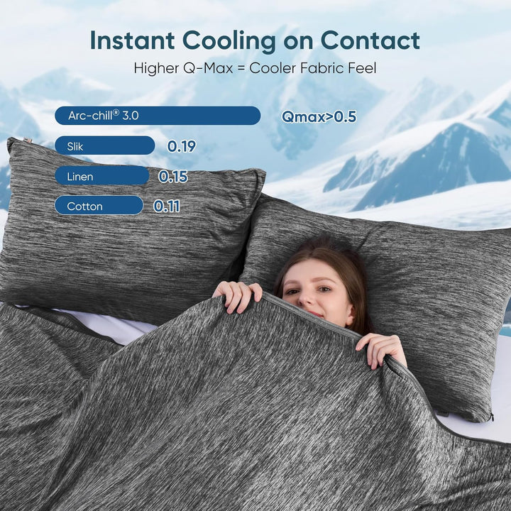 Black Cooling Blanket –  3.0, Q-Max>0.5, Multi-Size Options | Stornfield