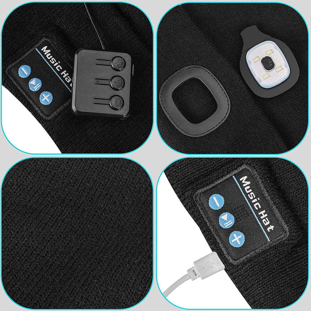 Stornfield | Bonnet Bluetooth Lumineux Casque Sans Fil