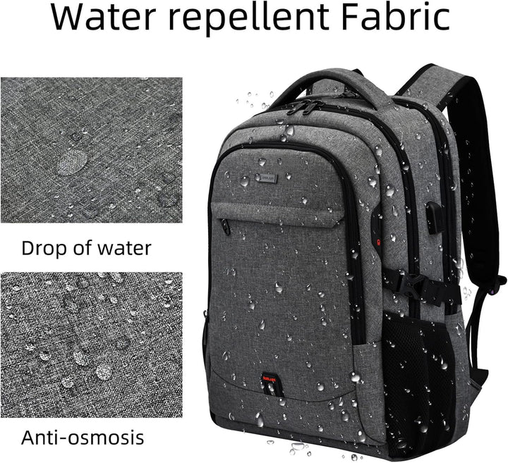 Water-Resistant Travel Laptop Backpack with USB Port & Organised Storage | Stornfield