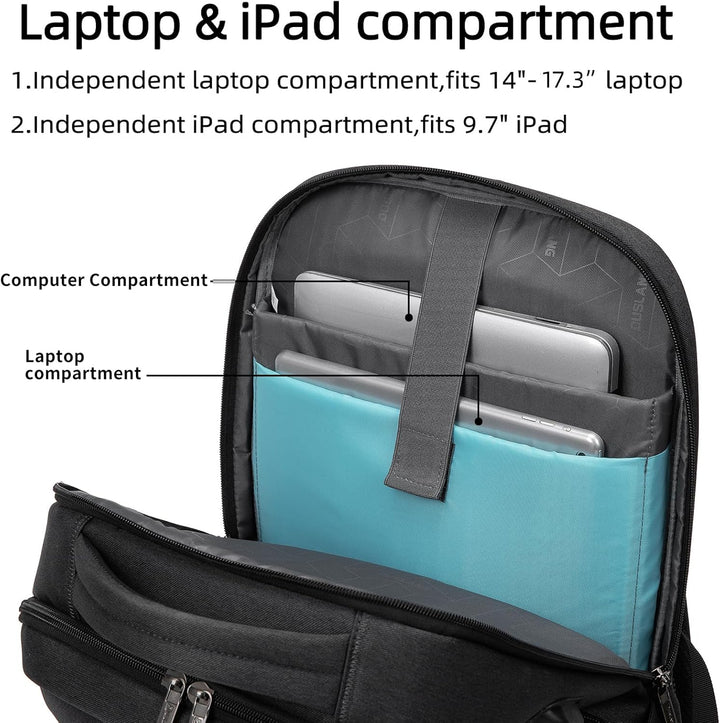 Water-Resistant Travel Laptop Backpack with USB Port & Organised Storage | Stornfield