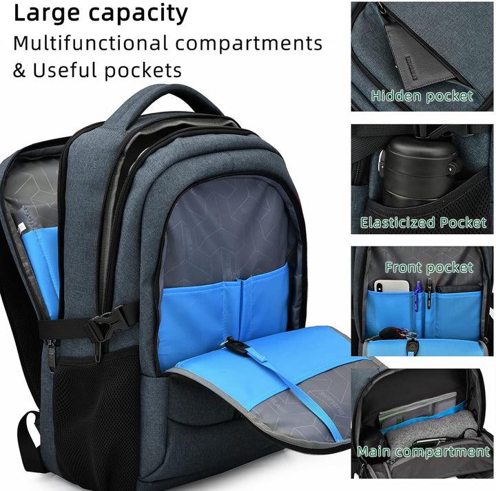 Water-Resistant Travel Laptop Backpack with USB Port & Organised Storage | Stornfield