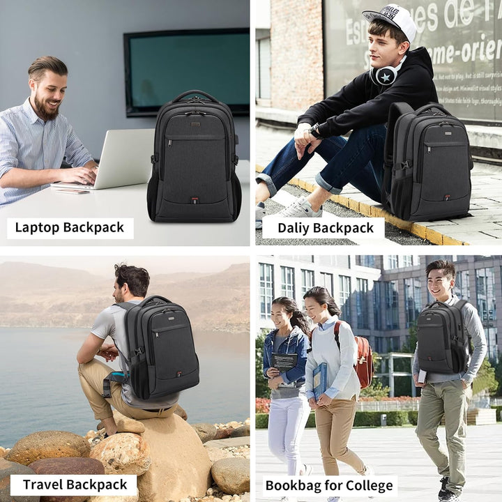 Water-Resistant Travel Laptop Backpack with USB Port & Organised Storage | Stornfield