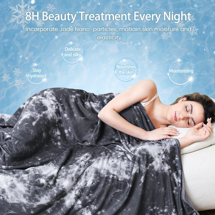 Tie-Dye Cooling Blanket – Q-Max > 0.5, Double-Sided & Stylish Color Black | Stornfield