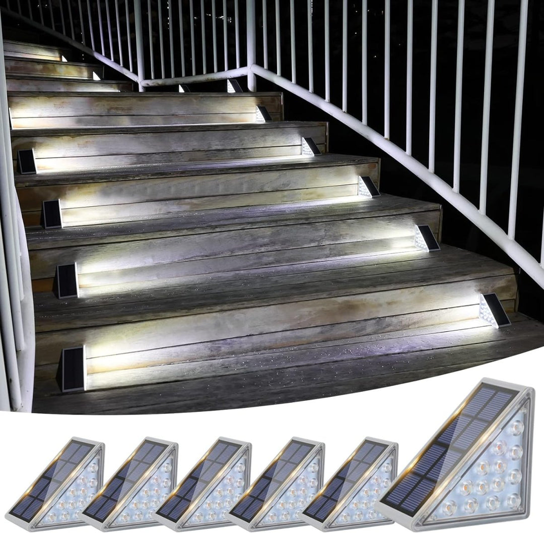 Stornfield | Waterproof Solar LED Stair Light - Outdoor Lighting for Stairs, Paths, and Patios