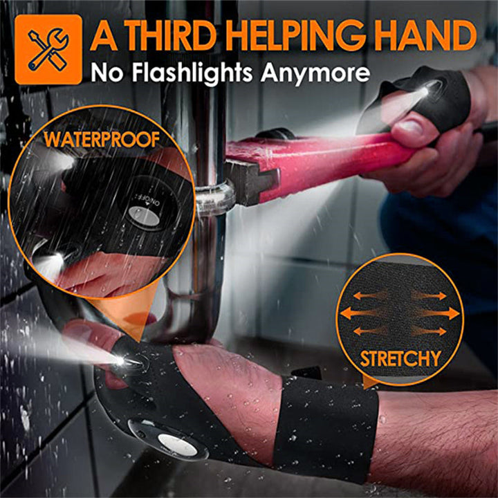 Comfortable LED gloves with waterproof lights | Stornfield