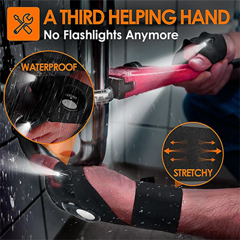 Convenient LED Gloves With Waterproof Lights | Stornfield