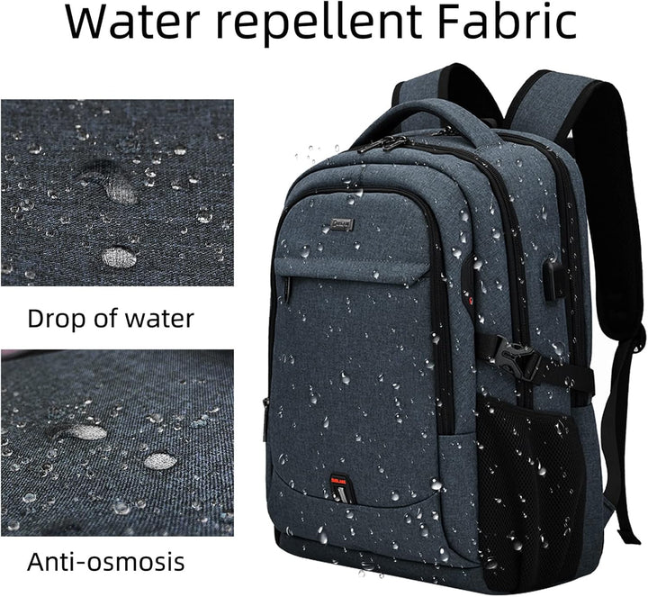 Water-Resistant Travel Laptop Backpack with USB Port & Organised Storage | Stornfield