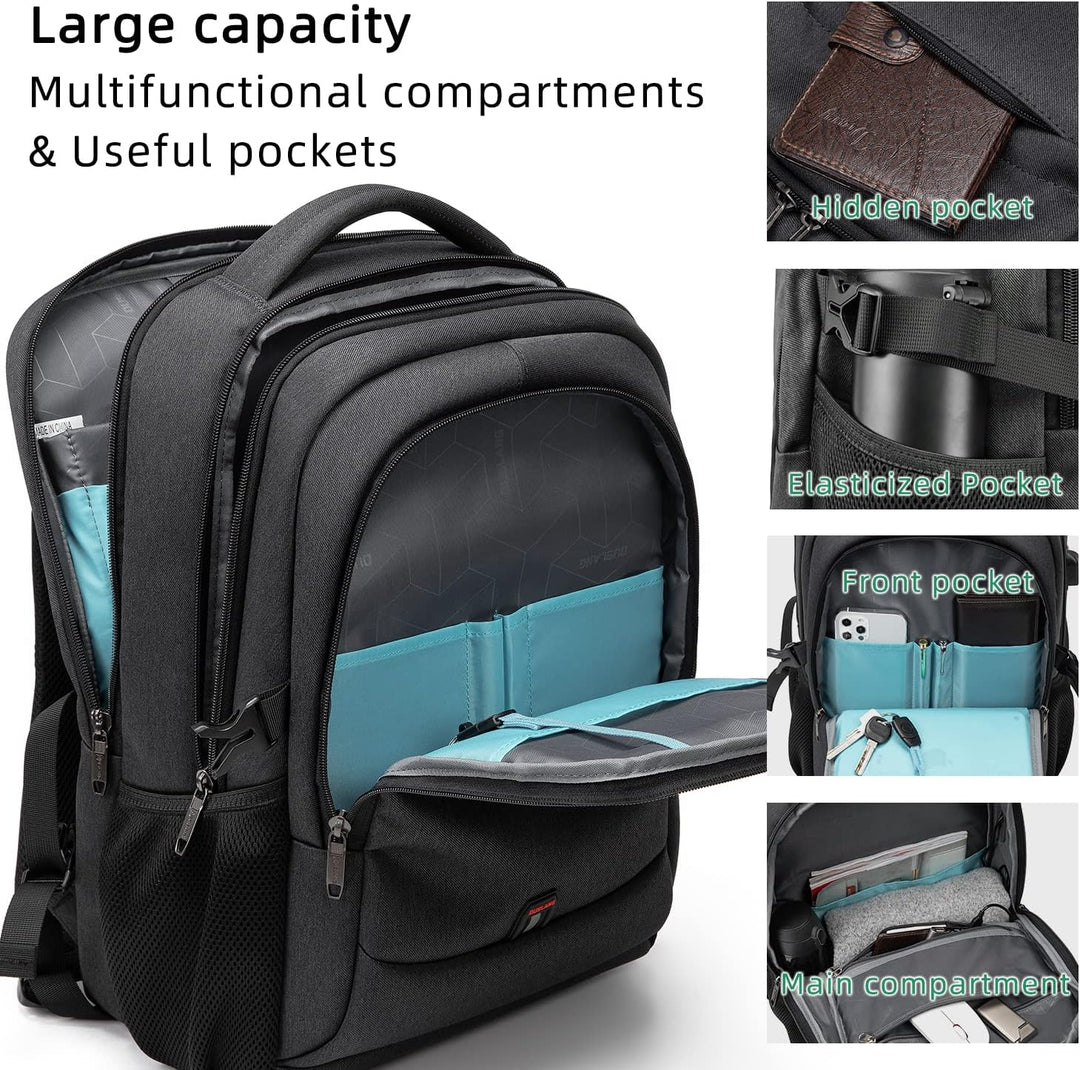 Water-Resistant Travel Laptop Backpack with USB Port & Organised Storage | Stornfield