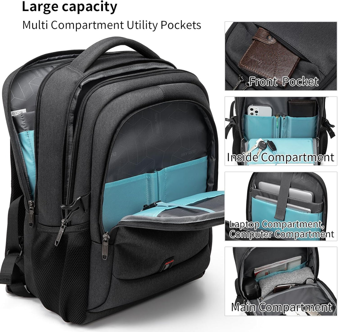 Water-Resistant Travel Laptop Backpack with USB Port & Organised Storage | Stornfield