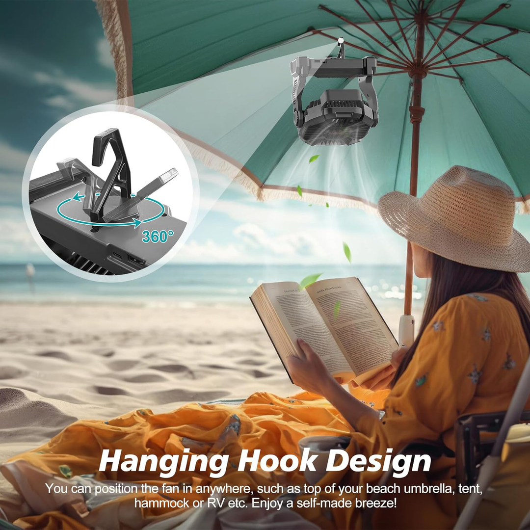 Portable Rechargeable Camping Fan | Stornfield