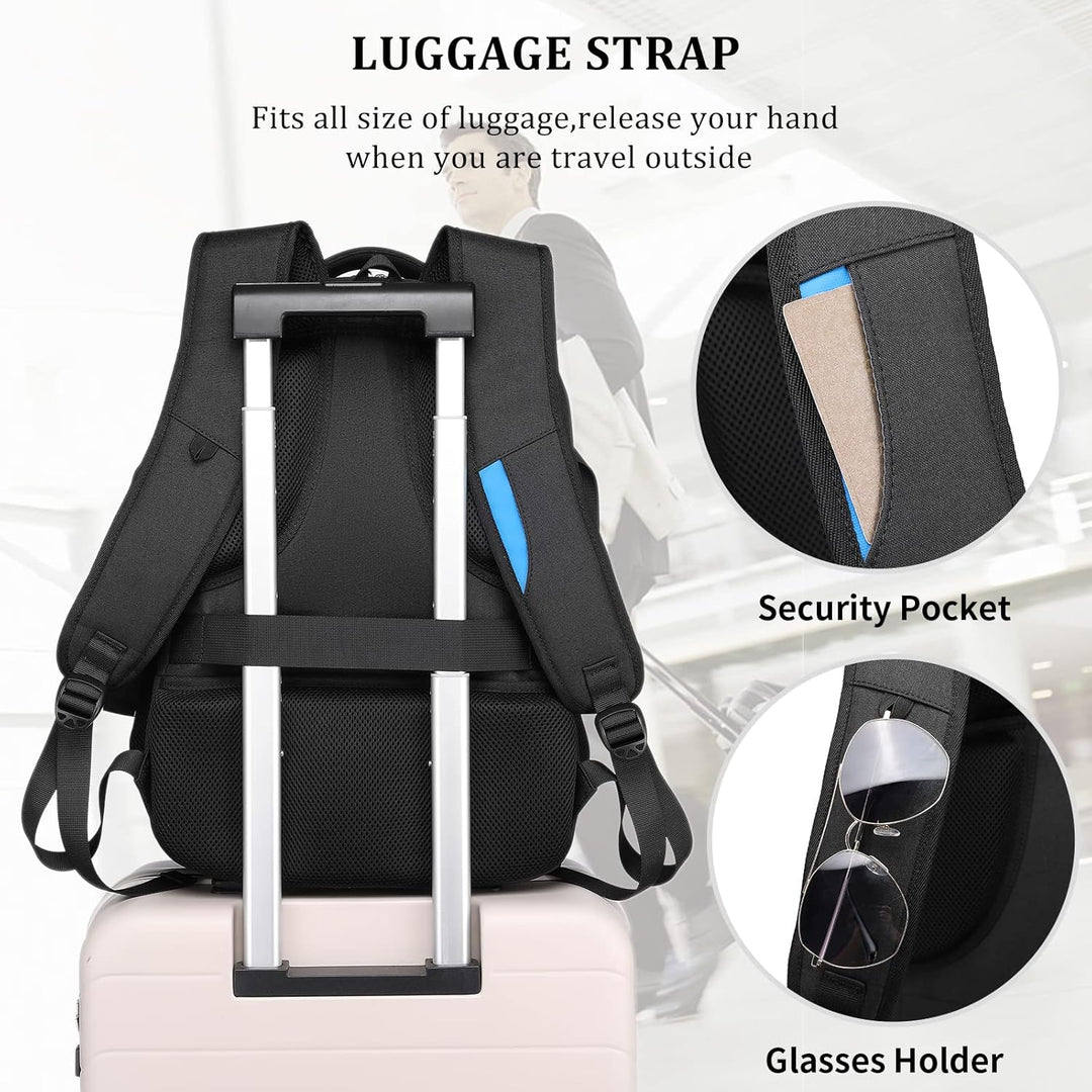 Water-Resistant Travel Laptop Backpack with USB Port & Organised Storage | Stornfield