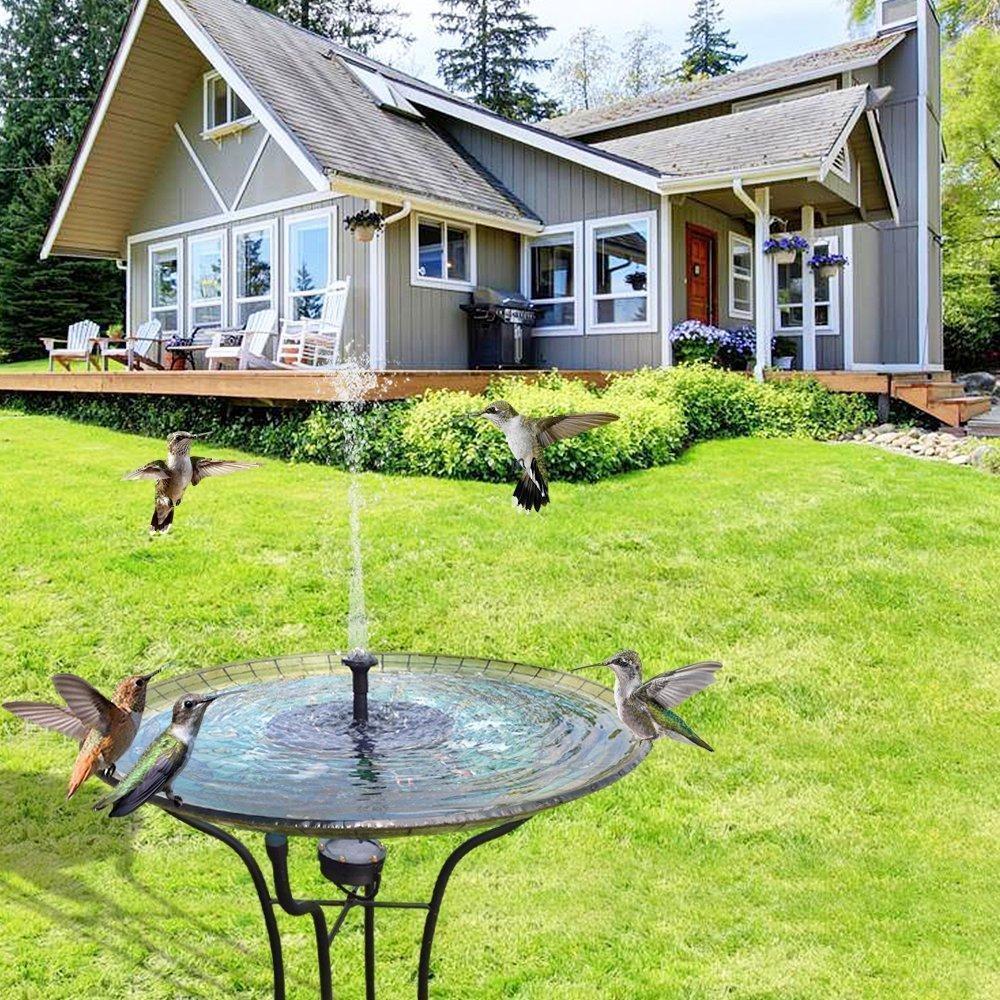 Stornfield | Solar Energy Fountain Pump WaterSoft – For Pond, Birdbath or Garden Decoration