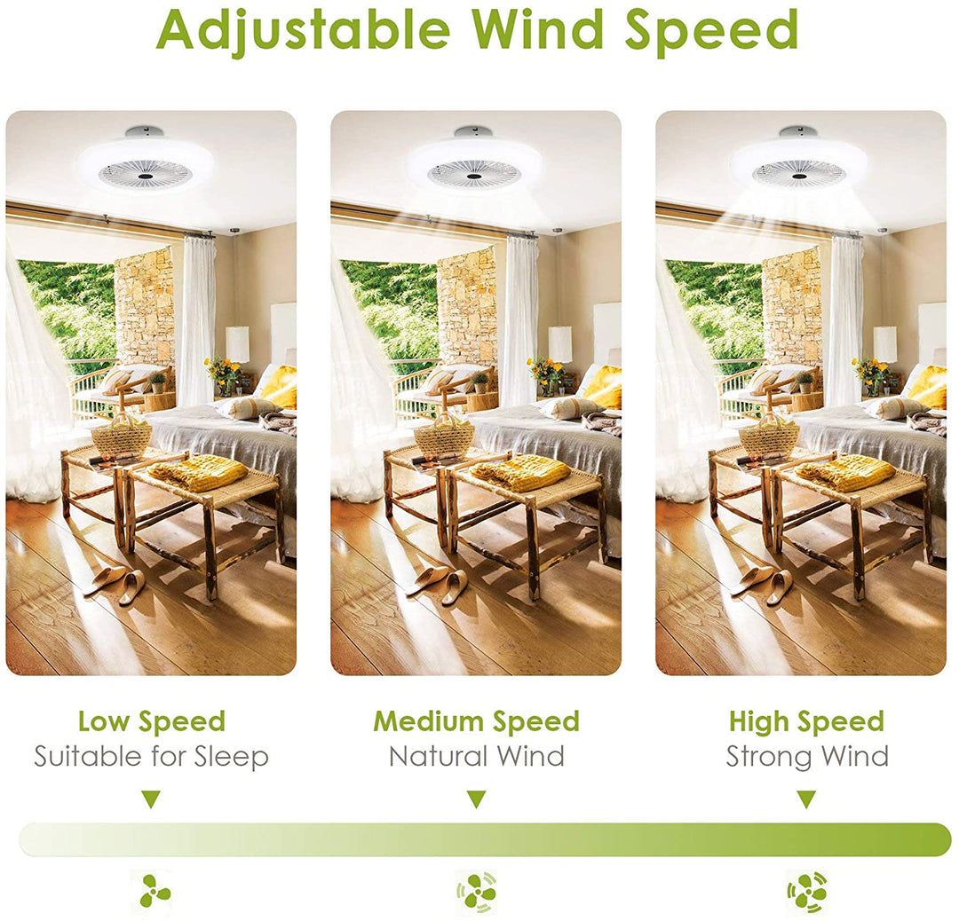 Ceiling fan with lighting 80W with remote control | Stornfield
