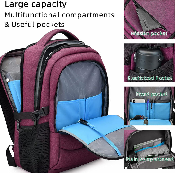 Water-Resistant Travel Laptop Backpack with USB Port & Organised Storage | Stornfield
