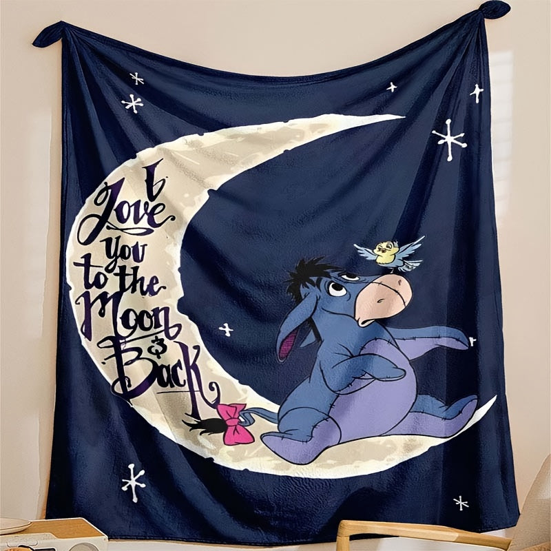 Stornfield | Soft Fleece Blanket with Eeyore Design - Available in Various Sizes for All Seasons