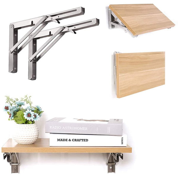 Foldable Bracket | 2 sets thick stainless steel folding table bracket | Stornfield