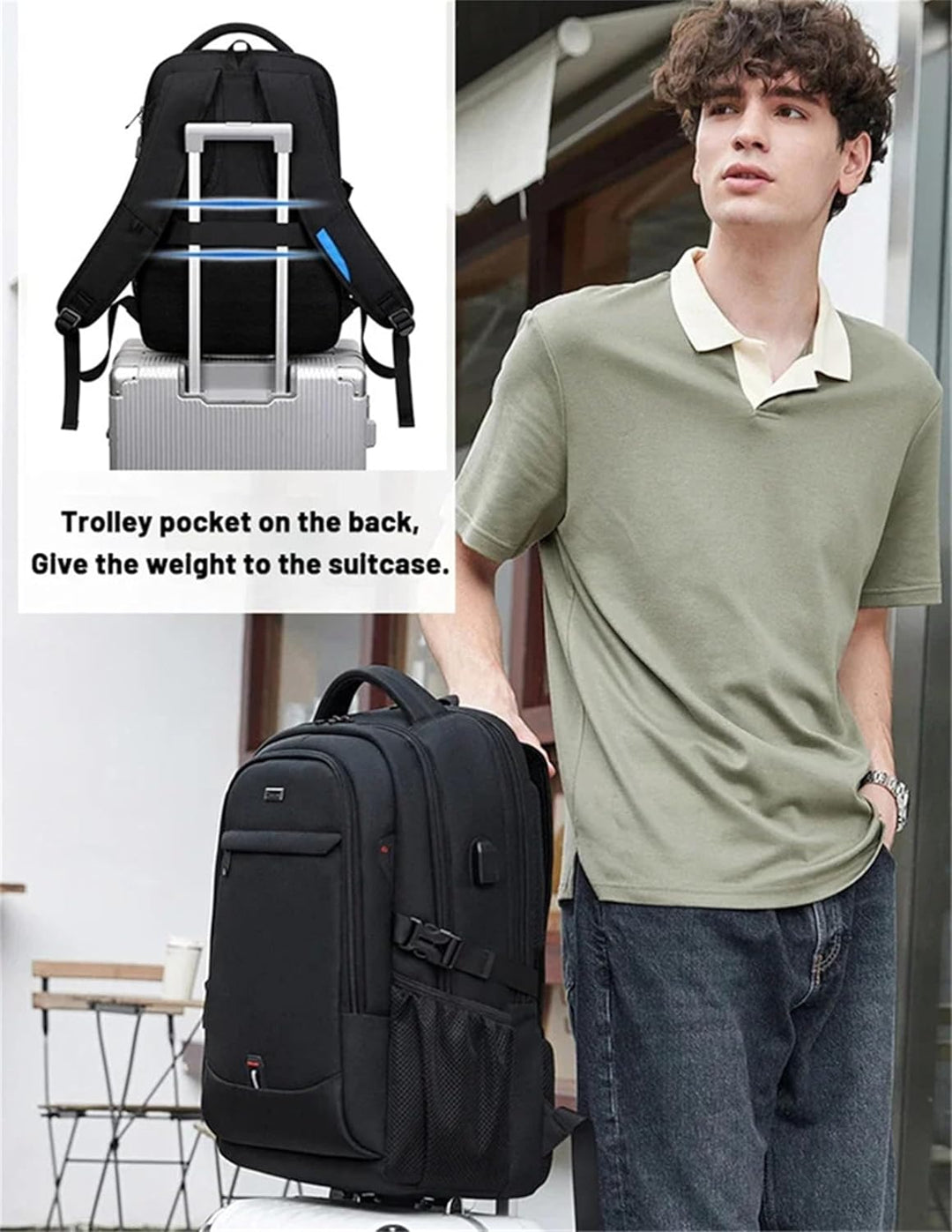 Water-Resistant Laptop & Travel Backpack with Organised Compartments | Stornfield