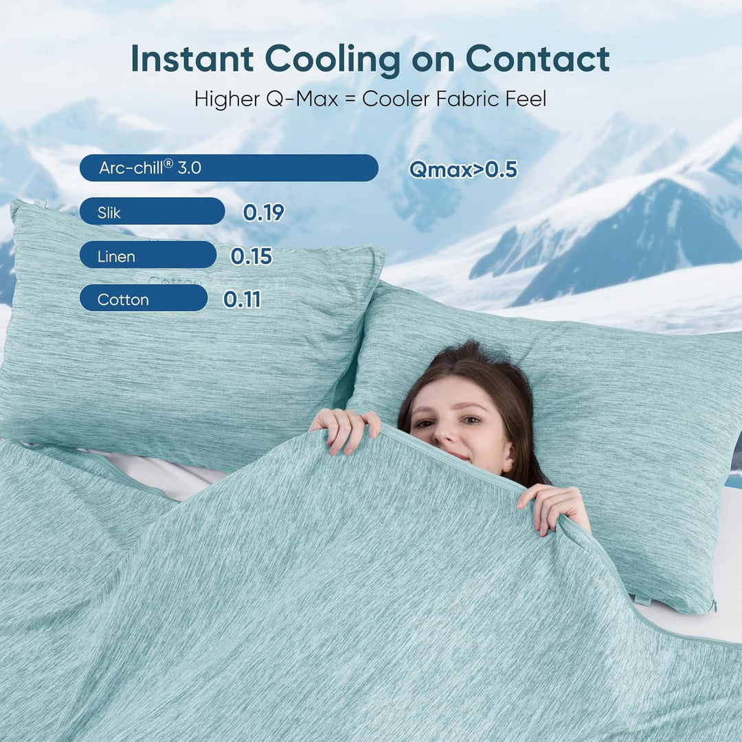 Green Cooling Blanket –  3.0, Q-Max>0.5, Multi-Size Options | Stornfield