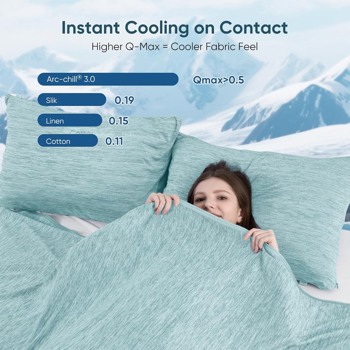 Green Cooling Blanket –  3.0, Q-Max>0.5, Multi-Size Options | Stornfield