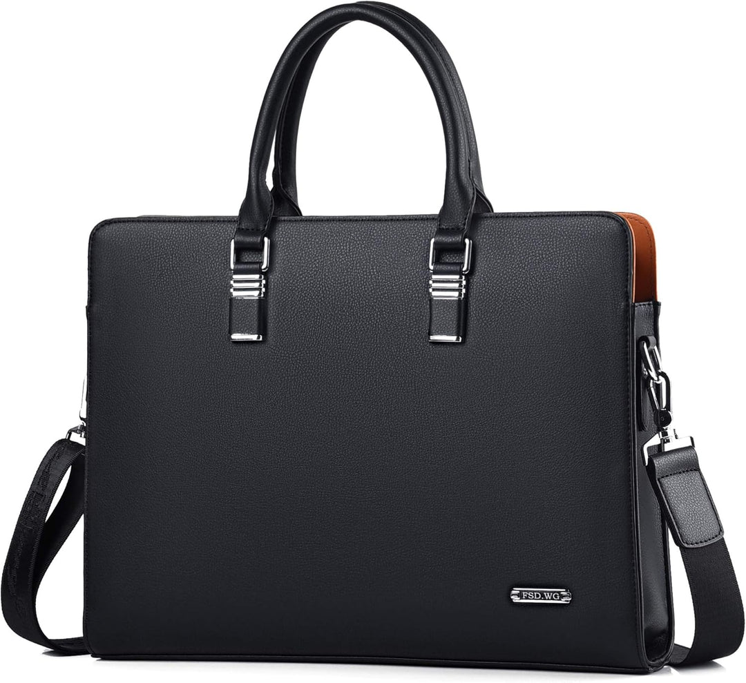 Genuine Leather Multi-Compartment Business Briefcase for Professionals | Stornfield