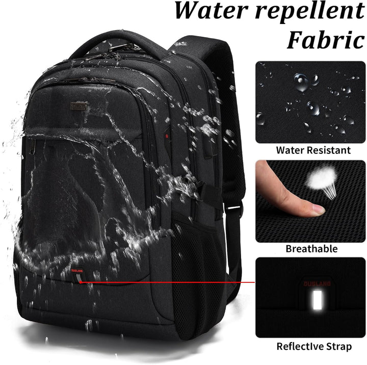 Water-Resistant Travel Laptop Backpack with USB Port & Organised Storage | Stornfield