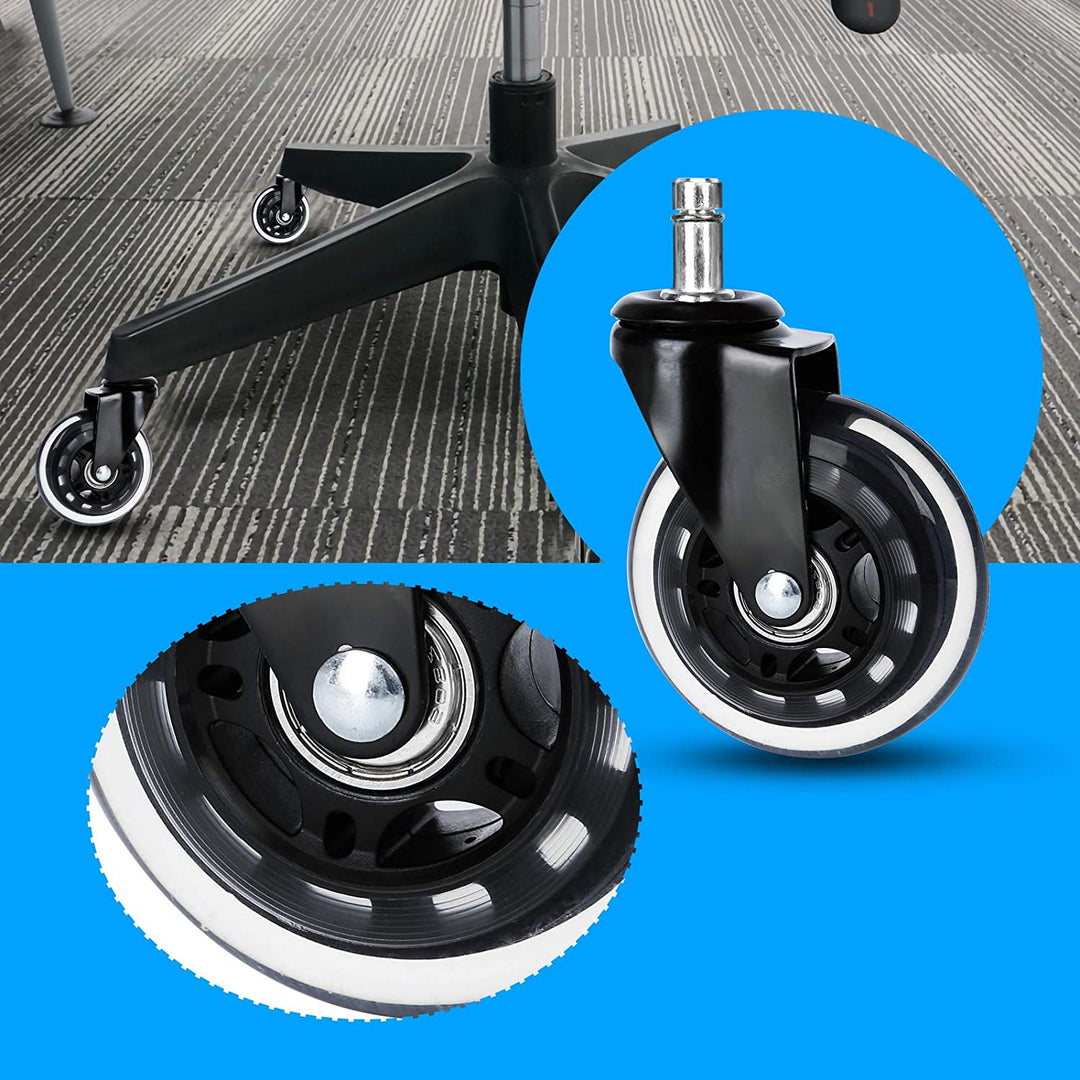 5X Set Heart Floor Rollers Office Chair Wheels | Stornfield