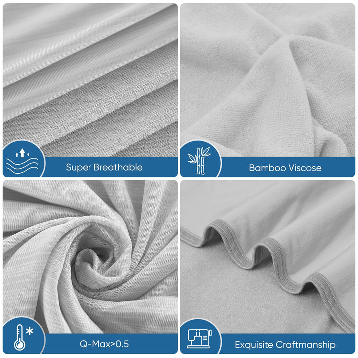 Cooling Blanket –   Q-Max>0.5, Lightweight Bamboo Fiber, Breathable & Soft, All-Season Cool Comfort | Stornfield