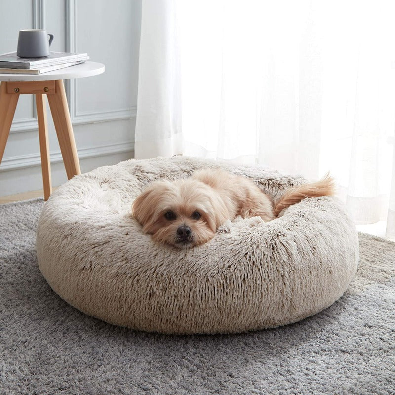 Stornfield | Donut Lit pour Chien en Peluche Calmant pour Chiens Petit à Grand