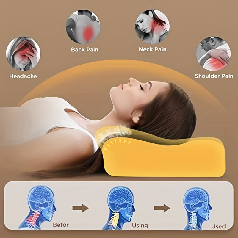 1pc Cooling Memory Foam Shoulder Support Pillow for Side, Back, and Stomach Sleepers - Orthopedic Neck Pain Relief Pillow with Adjustable Cervical Support | Stornfield