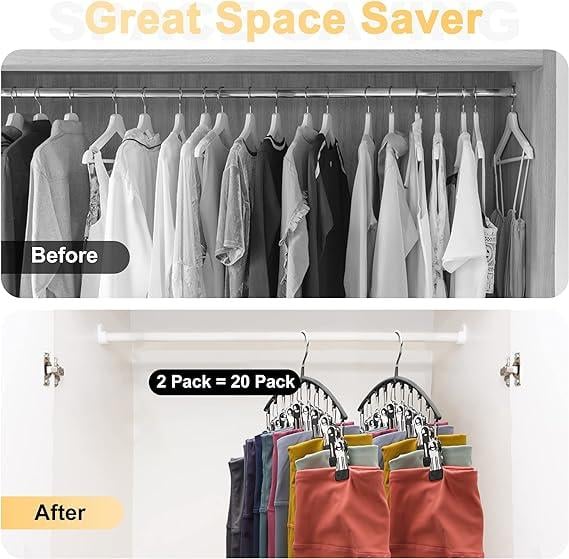 Leggings Organizer Hanger with Rubber Clips | Stornfield