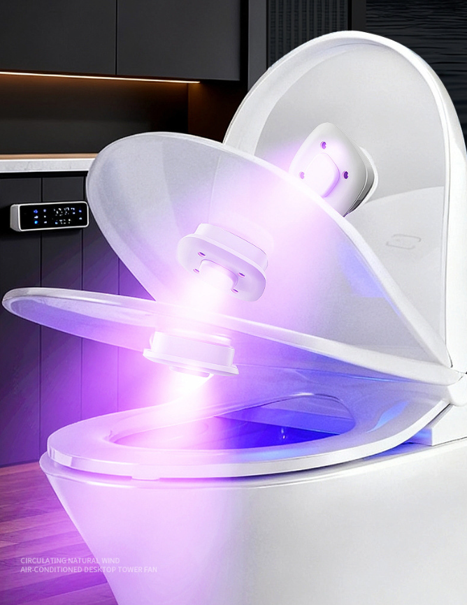 Stornfield | Rechargeable Attachable Ultraviolet LED Disinfection Lamp, with Auto-On/Off Design, for Home, Toilet & More
