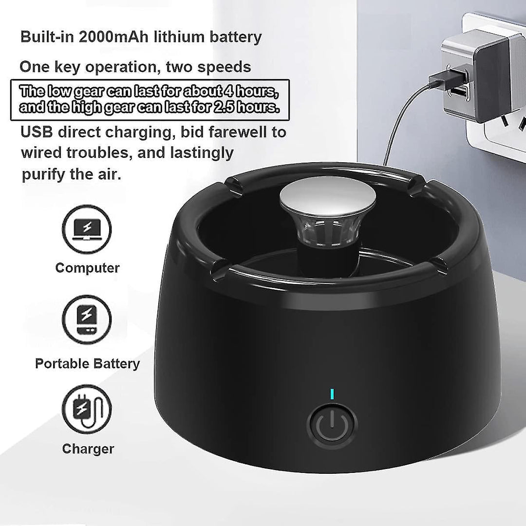 Stornfield | Odorless and smokeless ashtray - Portable smoke sensor with perfume filter