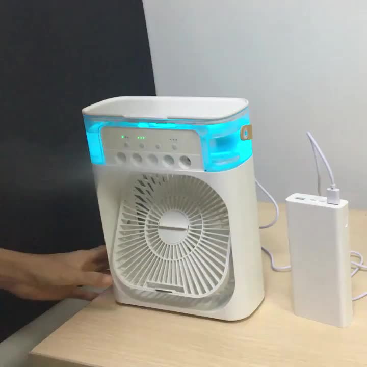 5A 2V Portable 600ml Spray Cooler Fan Desk USB Rechargeable Perfume Humidifier Air Conditioning A/C Cooling Fan 3 Wind Speeds | Stornfield