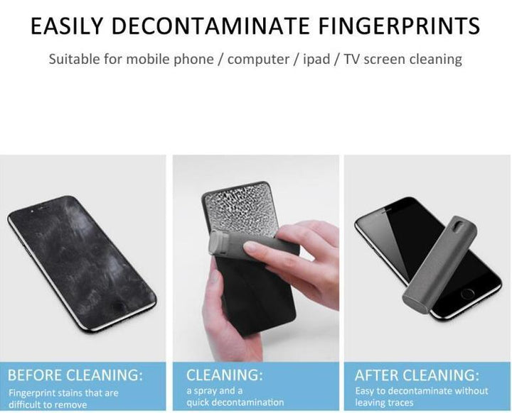 2-in-1 Screen Cleaning Set with Microfiber Cloth | Stornfield