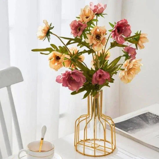 Gold Cage Vase Stornfield