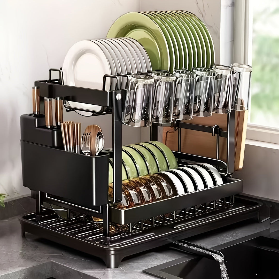 Draining rack 2 tiers with drainage | Stornfield