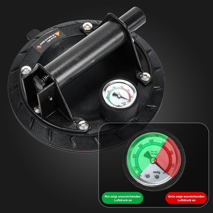 Suction cup holder with pressure display 1 piece max.100KG | Stornfield