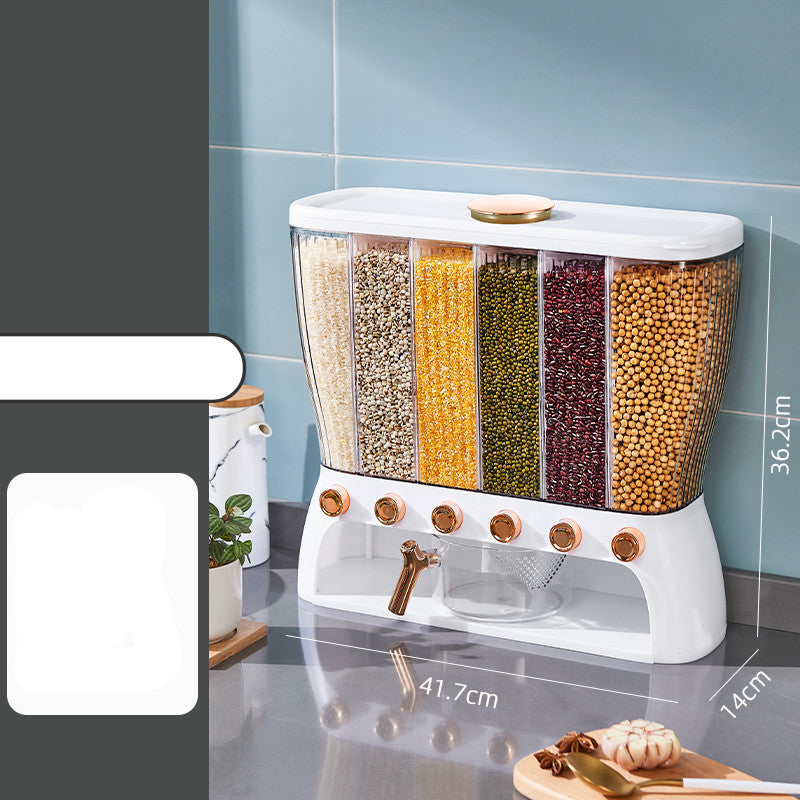 Kitchen grain storage container with compartments | Stornfield