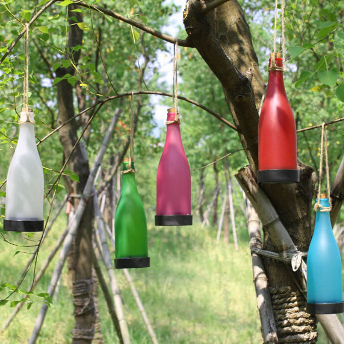 Stornfield | 5 Pcs Solar Wine Bottle String Lights Outdoor Decoration LED Plastic Hanging Light