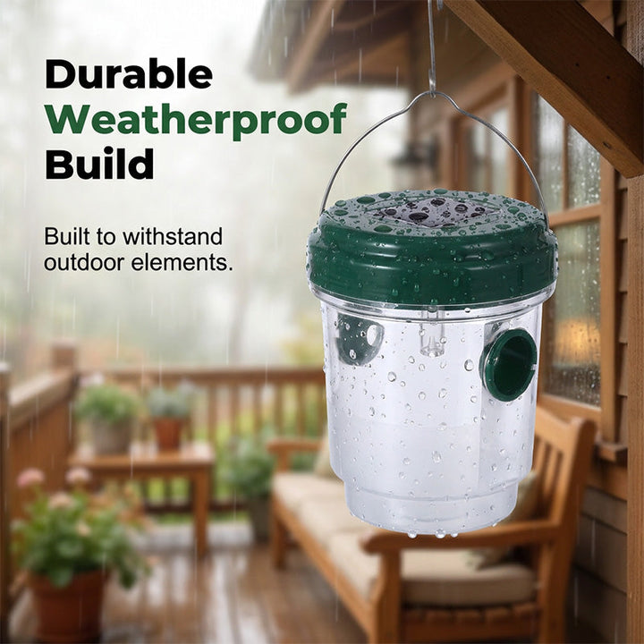 Solar powered wasp trap with LED lure | Stornfield