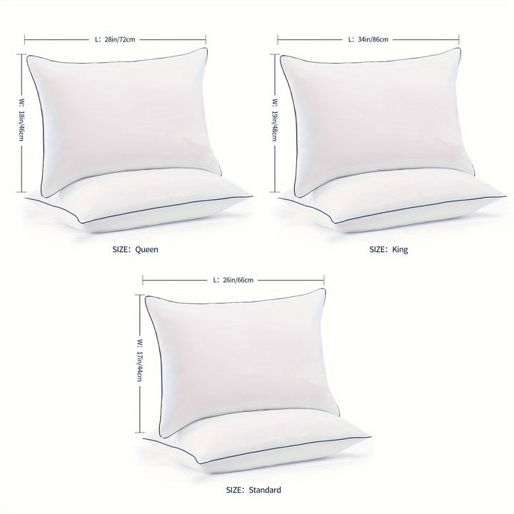 Cooling Bed Pillows for Sleeping – Luxury Hotel Quality with 3D Microfiber Filling and Breathable Cover – Ideal for Side, Back, and Stomach Sleepers, Queen Size | Stornfield