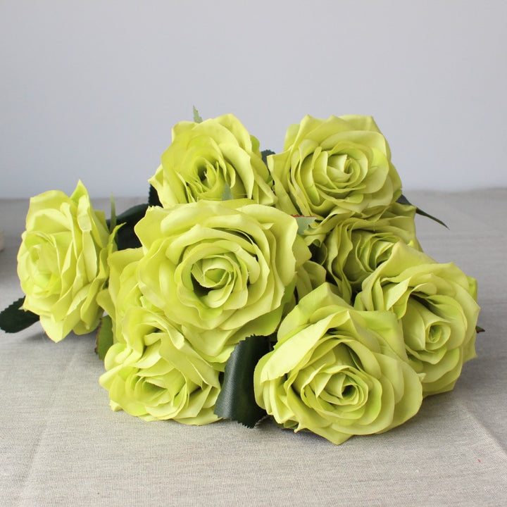 Lifelike Silk Rose Bouquet