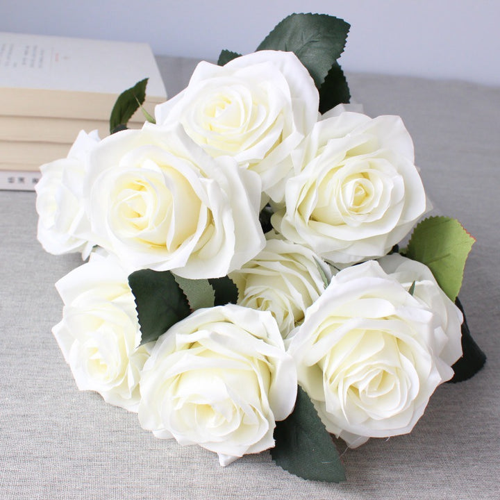Lifelike Silk Rose Bouquet