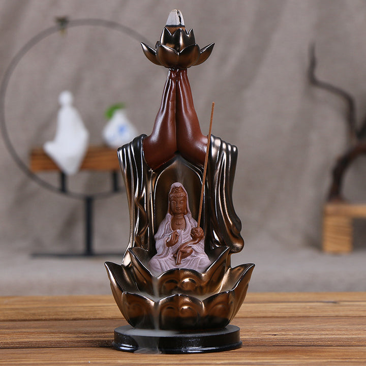 Decorative Buddha-inspired Incense Holder